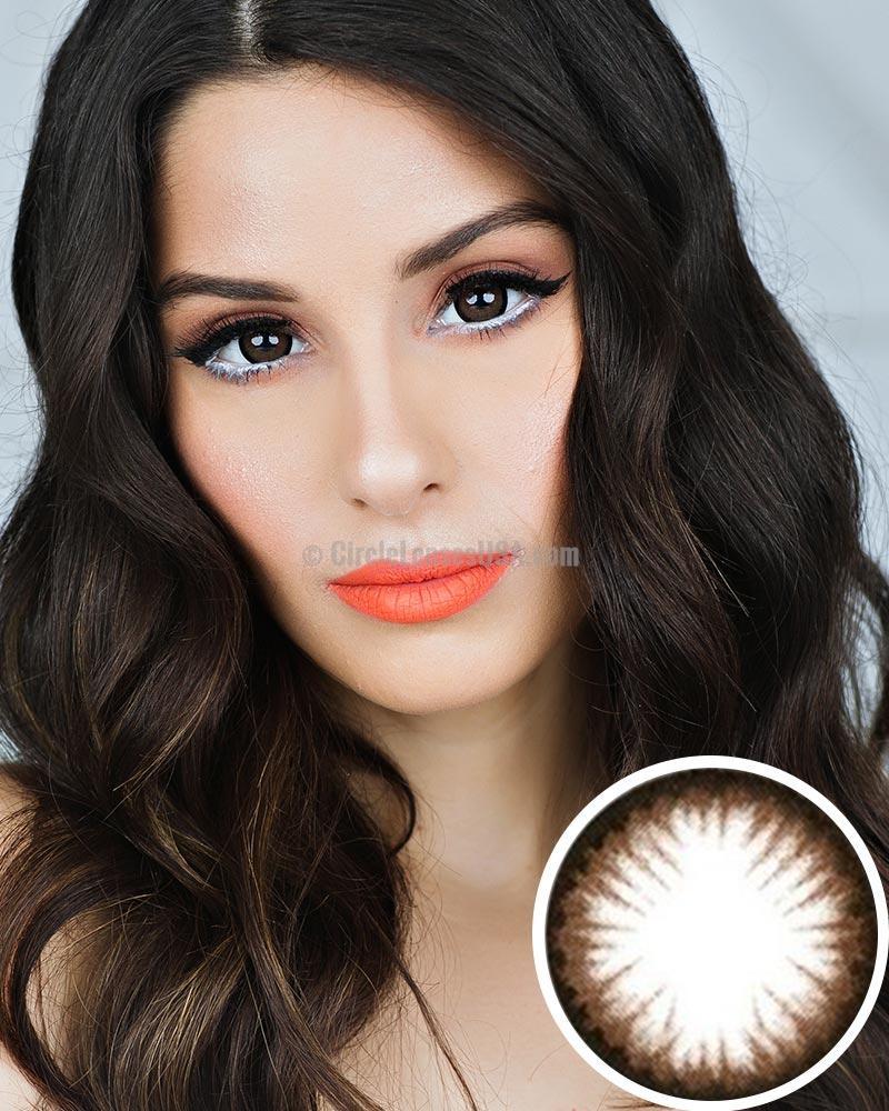 GEO Princess Mimi Almond Brown XMM204 - CircleLensesUSA.com