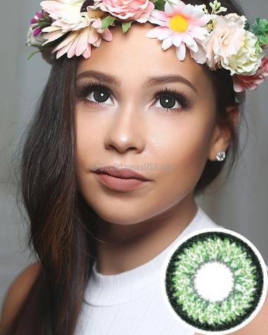 GEO Supper Size Nudy Green Circle Lens XCH623 - CircleLensesUSA.com